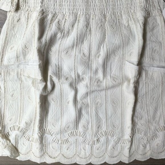 Revolve Tularosa Quinn Mini Dress Off The Shoulder Embroidered Shell Size Small - Picture 13 of 16